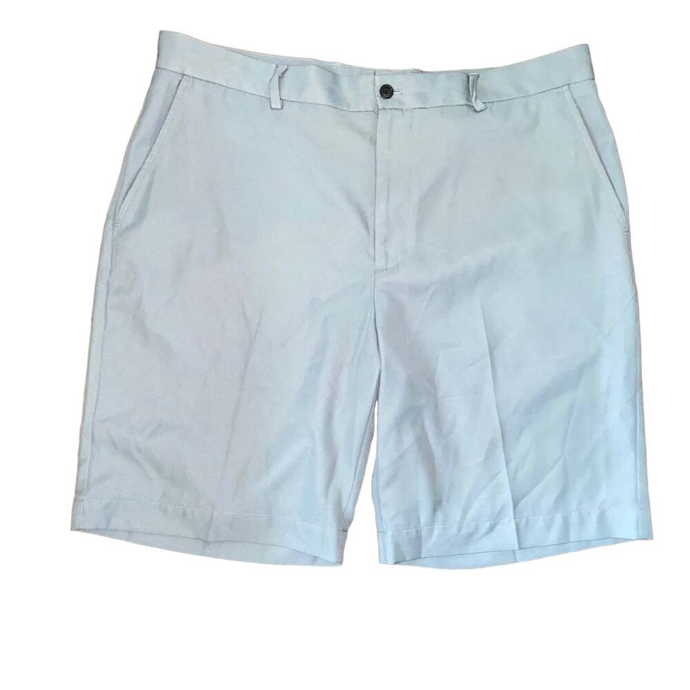 Greg Norman Gold Casual Preppy Shorts two front slanted pockets Grey size 38